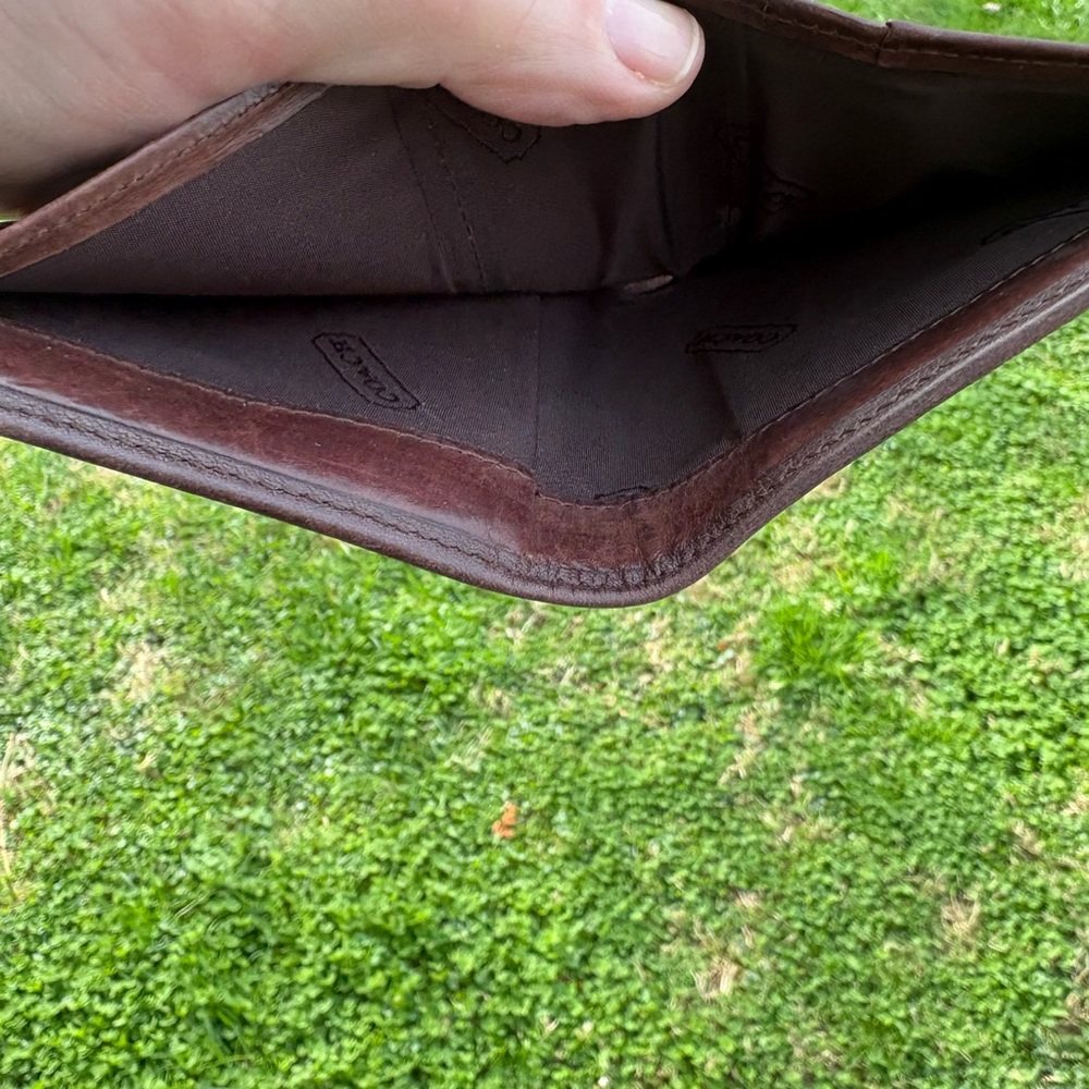 Coach Dark Brown Leather Wallet - Picture 6 of 7
